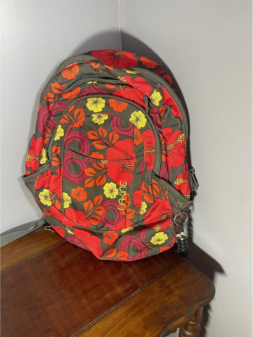 DaKine Floral Pattern Backpack with Multiple Compartments